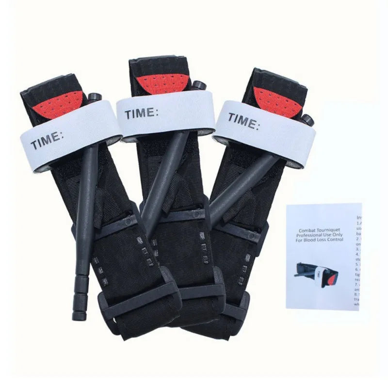 Tactical Survival Tourniquet – Red Tip Emergency First Aid Belt for Outdoor Use
